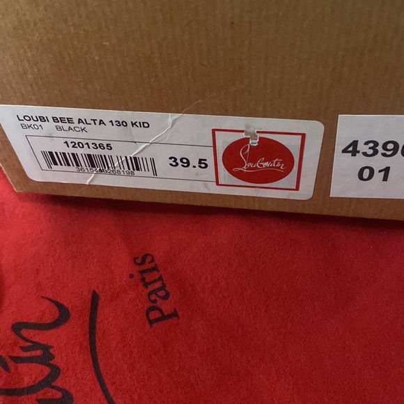 CHRISTIAN LOUBOUTIN Loubi Bee Alta 130 Black Sandals (EU 39.5) - Picture 9 of 9